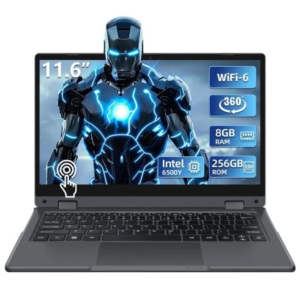Portátil Vanwin R1166 11.6” Táctil 360° | Pentium Gold 6500Y, 8GB, 256GB SSD | Windows 11 Pro